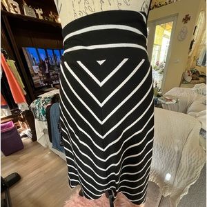 Faded glory xl black and white striped so cute #11